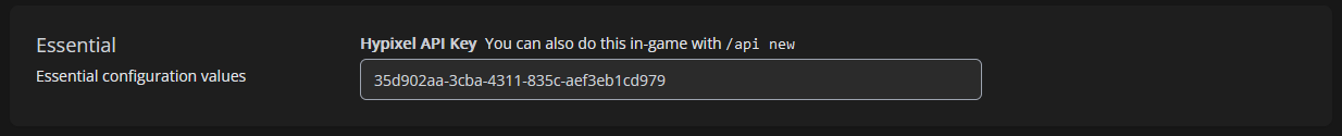Hypixel API Key