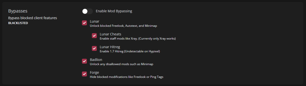 Bypasses